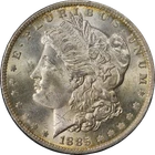 1885-O Morgan Silver Dollar PCGS MS65 Rattler Holder Great Eye Appeal