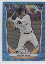 2014 Bowman Draft Chrome Blue Wave Refractor Shane Zeile #CDP132 0c5