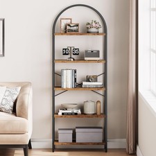 5-Tier Bookcase Open Display Book Shelf 71in Home/office Decoration Furniture