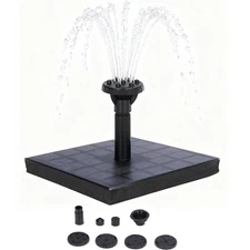 Solar Fountain Pump for Bird Bath, 7V 1.4W Water Fountain Solar Powered Bird ...