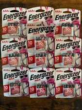 40 AAA batteries, 10 packs, 4 in each, exp 12/2031