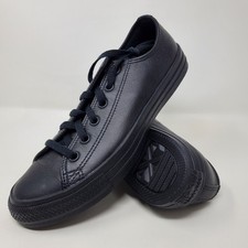 Converse Chuck Taylor Cuero Buey Negro Hombre Talla 8.5 Mujer Talla 10.5 132174C