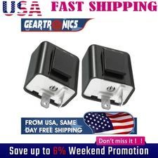 PAIR Adjustable LED Flasher Relay Turn signal Blinker Light for Motorcycle 2Pin