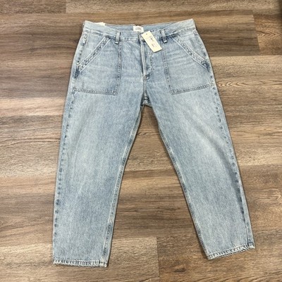 NWT Citizens Of Humanity Leah Ultility Cargo Jeans Denim Pinpoint Size 31