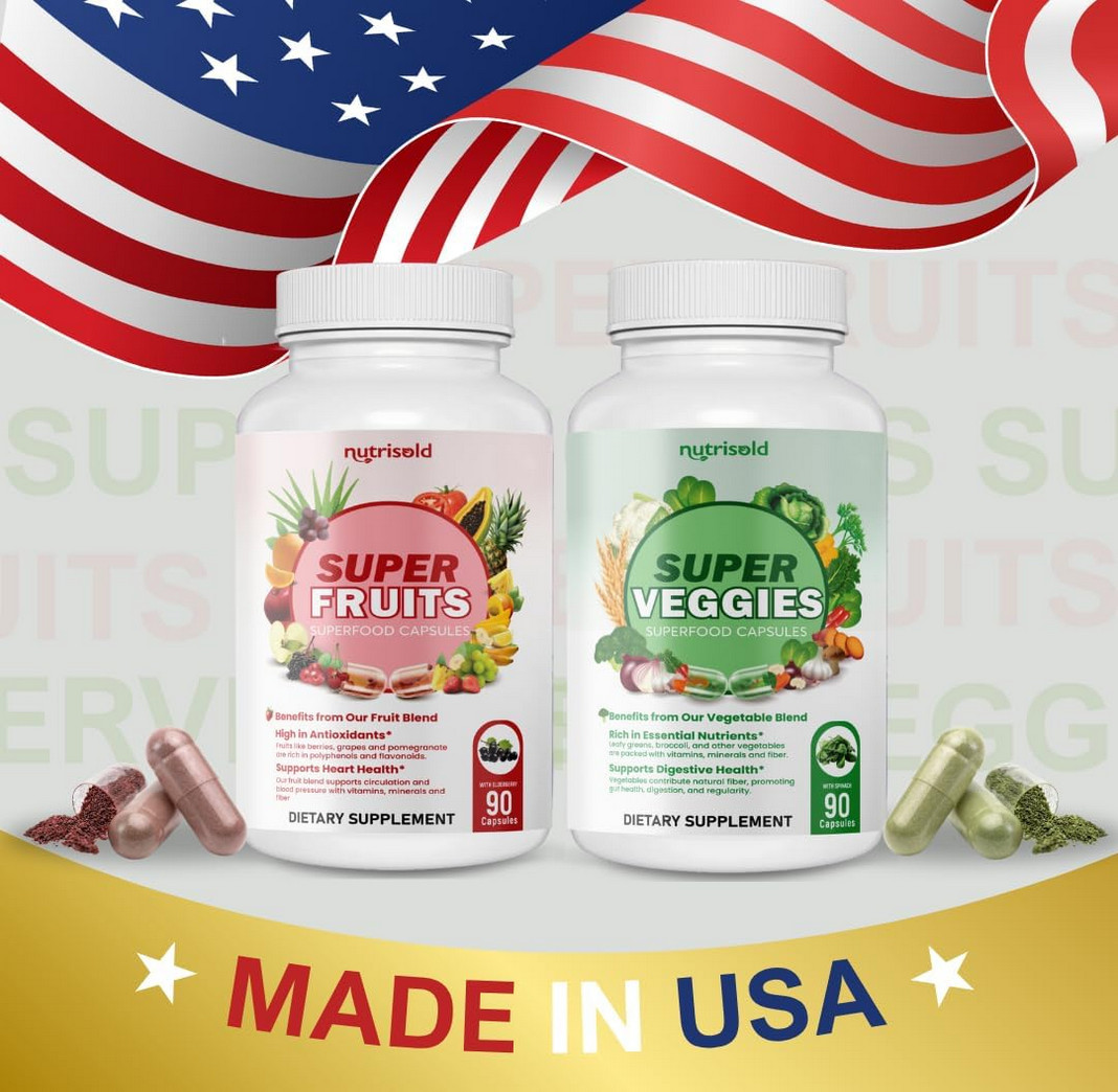 FRUITS & VEGGIES SUPPLEMENT – PACKED WITH 30+ WHOLE FOOD SUPERFOODS