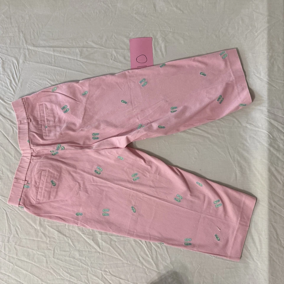 Pantalones Briggs New York Rosa Bordado Botón-Fly Foto 4 de 4