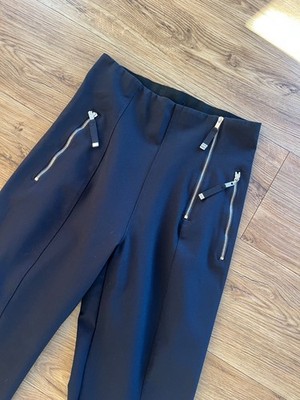 High Tech - Hose Gr. D 36 / IT 42 - Super Zustand Schwarz High Waist / Slim Fit