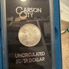 1885 Morgan Silver Dollar Carson City Uncirculated $1 Coin Silver 0.9 Fineness