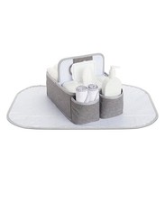 Munchkin Portable Infant Diaper Caddy Organizer Gray