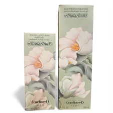 Anais Anais Cacharel Original Perfumed Dusting Powder 2.65oz, Bath Gel 6.7oz New