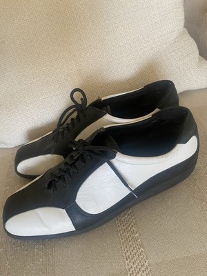 Auditions Leather Black & White Womens Sneakers Size 9B