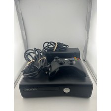 Microsoft Xbox 360 S Console Model 1439 Matte Black 320GB HDD Bundle Controller