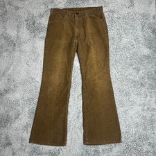 1970s True Vintage Levis 646 Bell Bottom Flare Corduroy 33x29