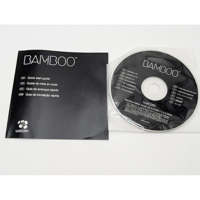 Wacom Bamboo Tablet Driver CD & Guide Windows Mac v5.2.5 Software MED-A418(A)