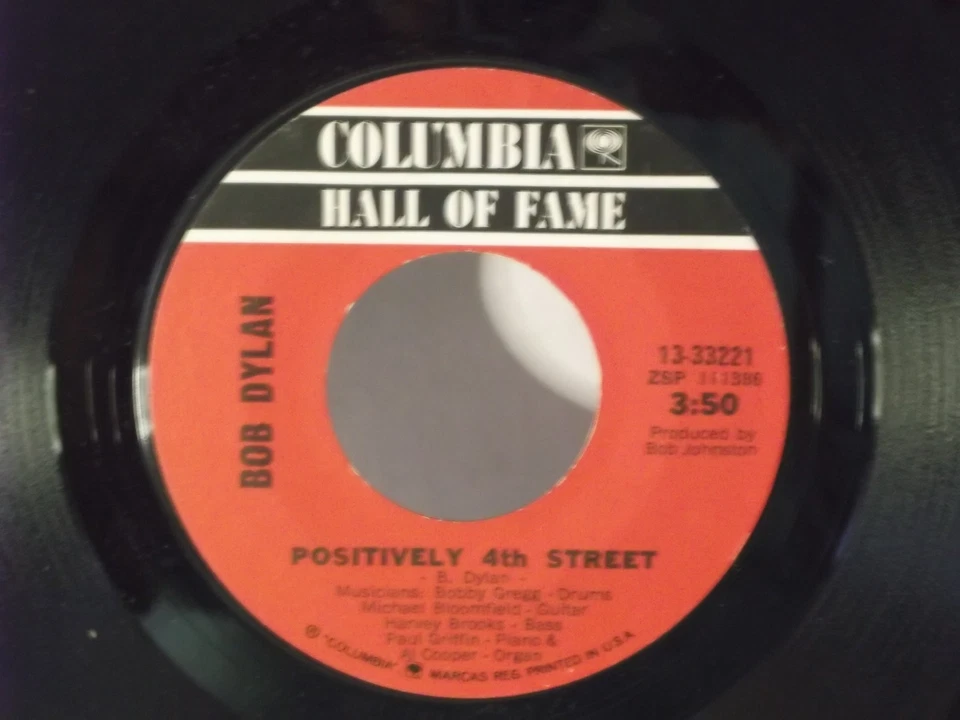 Bob Dylan,Col. HOF,"Subterranean Home Sick Blues"US,7"45,,1974 Hall of Fame Ed.M - Image 2 of 2
