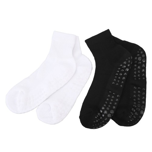 2 Pairs Wide Socks With Grips Men Women Non Binding Socks High Stretch Socks - Picture 15 of 23