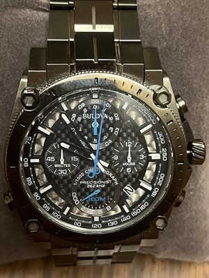 NEW Bulova 98B229 Men's 46mm Precisionist Chronograph Watch