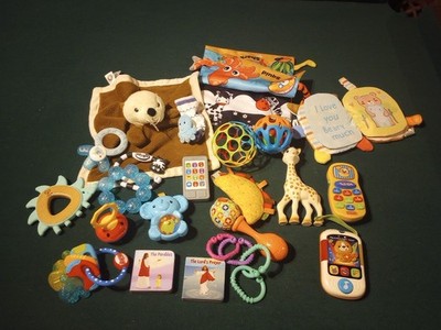 Toddler Baby Kids Toy Lot Hape Playgro  Vtech Fisher Price Nubby More Huge Lot
