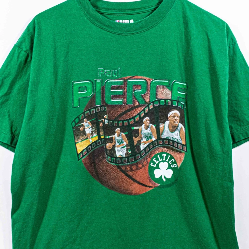 Paul Pierce Boston Celtics NBA 说唱 T 恤大号 Y2K 篮球街头服饰 — 第 3/4 张图片