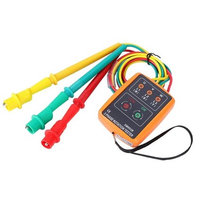Drehfeldmessgerät 3 Phasen Rotationsanzeigetester 60 V bis 600 V 20 Hz bis 40...