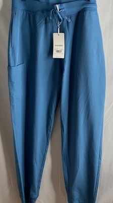 NEW Mandala 6 Pocket Jogger Scrub Pants Harbor Blue Women s Size XL TALL 36x32
