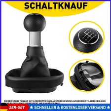 2 Stück 6-Gäng Schaltknauf Set für VW Touran 1T Caddy 3 Kasten Kombi 2x Pack