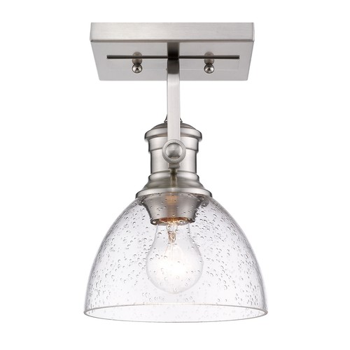 Golden Lighting 3118-1SF-SD Hines 1 Light 8"W Semi-Flush Ceiling - Grey - Picture 4 of 5