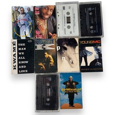 Rap Hip Hop Cassette Lot Of 10 Kwame Grand Puba Ginuwine Cool C Total MORE