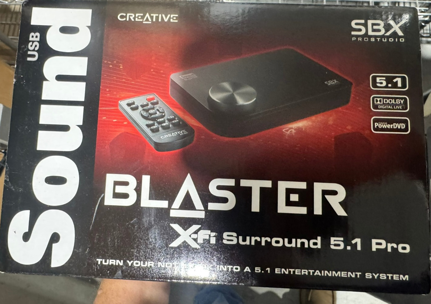 Blaster X-fi Surround 5.1 Pro Usb Sound Card Sb1095 - New In