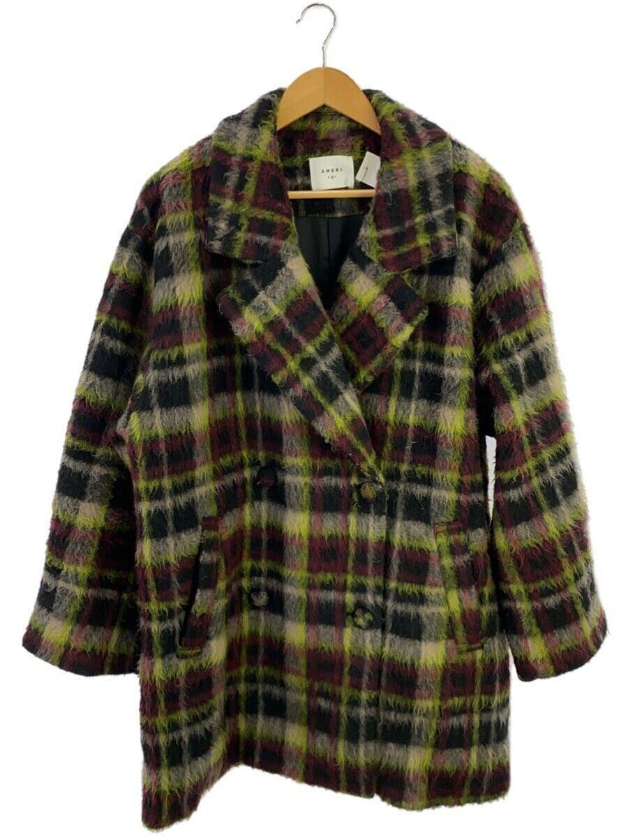 ALTRA B STONE Altro ADORABILE Cappotto Shaggy Check M Poliestere 0124206810870
