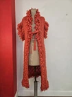 John Galliano Knit Coat Cardigan Vest Peach Orange Size XS-S (#box)