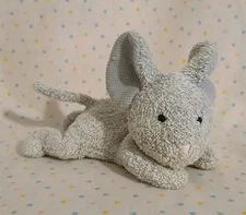 Vintage Russ Home Buddies Cheezy Gray Mouse Terry Cloth Stuffed Animal Plush 6”
