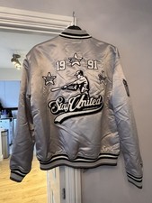 Giacca da baseball Pull & Bear argento grande bomber Varsity