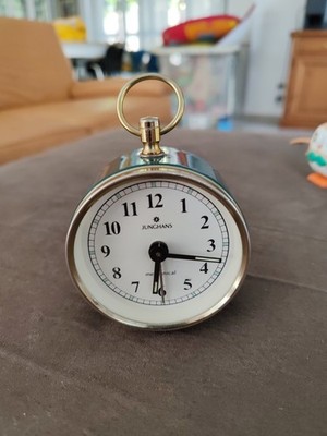 Retro Alarm Clock Vintage Junghans Mechanical Excellent Condition Verde Inglese 235gr
