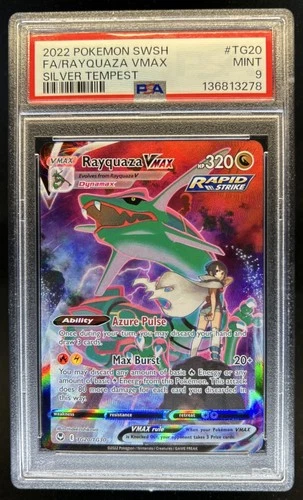 2022 Pokemon SWSH Rayquaza VMAX Trainer Gallery Holo #TG20/TG30 PSA 9