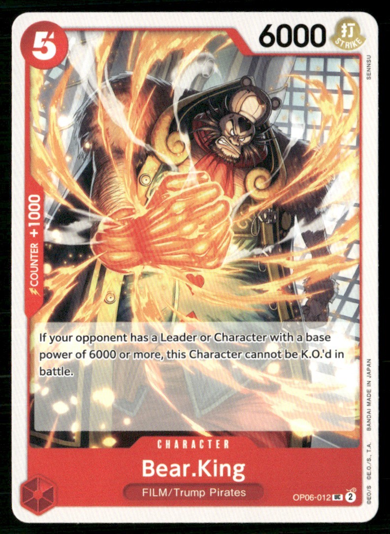 2024 Wings of the Captain Bear.King Character / Red/FILM/Trump Pirates #OP06-012