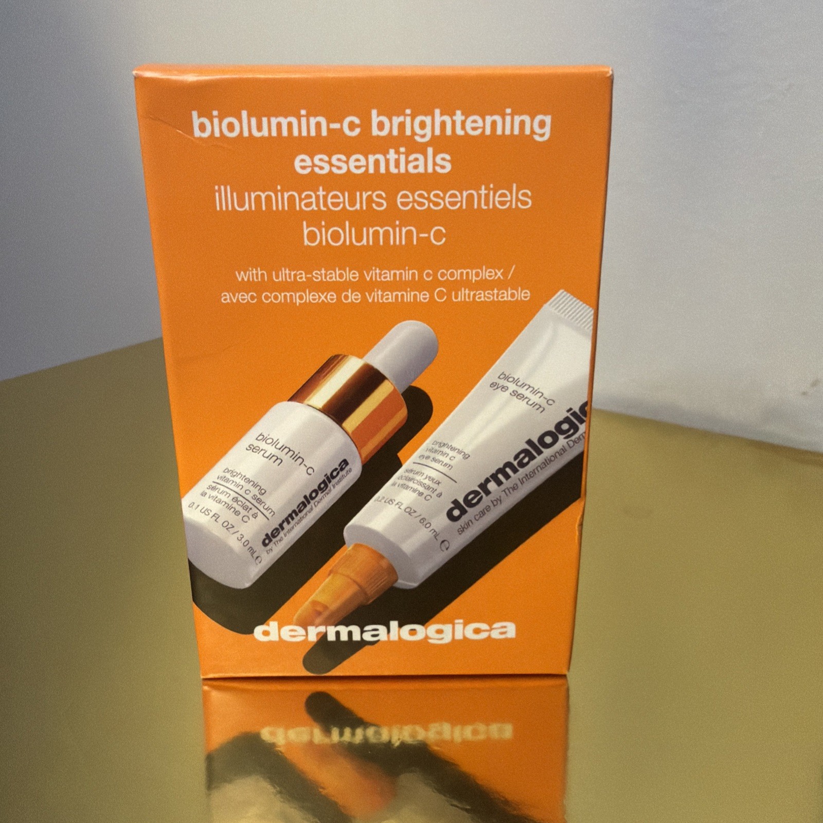 NIB Sealed Dermalogica Biolumin-c Brightening Essentials Serum and Eye Serum Set