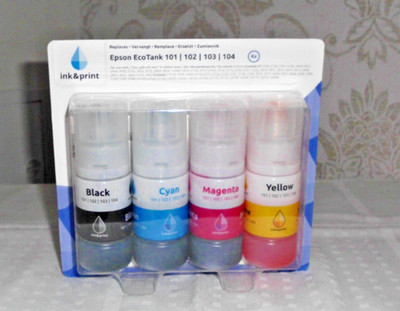 Epson ecotank Tintensatz Black,Yellow,Magenta, Cyan für Typ 101 bis 104 OVP