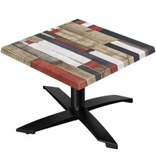 WTG | Jamaika Loungetisch | B: T: H:  60 x 60 x 37 cm | Vintage Bunt / Schwar...