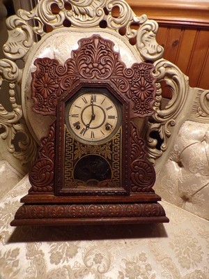 VTG Gingerbread E. Ingraham Co Bristol Conn USA Parlor Clock