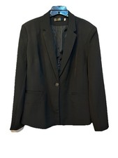 Women's Business Casual Office Blazer Black Size XL