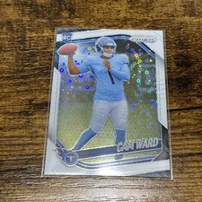 2025 Panini Prizm Cam Ward RC White Disco Rookie #352 Titans AE47
