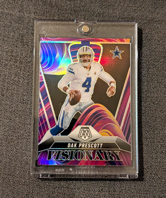 Dak Prescott Panini Mosaic 2025 Dallas Cowboys Visionary Prizm Case Hit