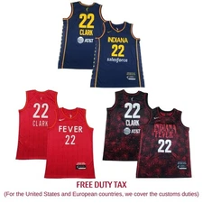 YOUTH Caitlin #22 Clark Navy/Camouflage/Red All Size Stitched Jersey