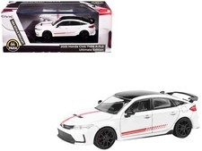 2025 Honda Civic Type R FL5 Ultimate Edition White Red Stripes Top 1/64 Paragon