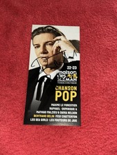 Flyer Dédicacé Autograph Bertrand Belin