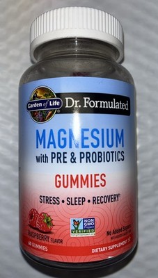 Garden of Life Magnesium Citrate Supplement Gummies with 60 Count (Pack 1) 