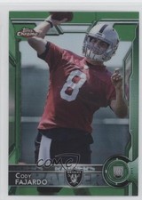 2015 Topps Chrome Rookies Green Refractor Cody Fajardo #199 4j8