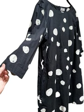 TOAST dress UK18 US14 black white polka dot