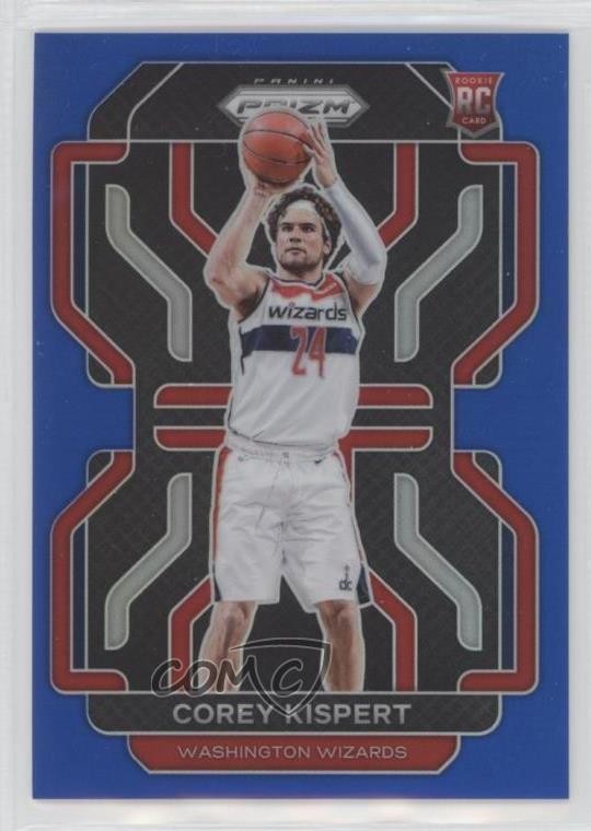 2021-22 Panini Prizm Blue Prizm 51/199 Corey Kispert #275 fm0